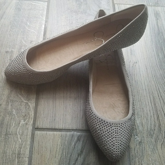 Jessica Simpson Shoes - New Jessica Simpson Labelle Sandbar Bling Flats 7M